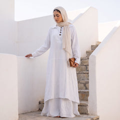 Premium 2-Piece Ribbed Linen Maxi Set