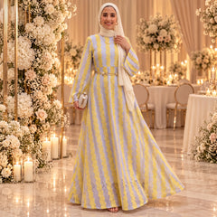 Lace Maxi Dress with Satin Lining