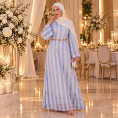 Lace Maxi Dress with Satin Lining