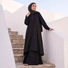 Premium 2-Piece Ribbed Linen Maxi Set