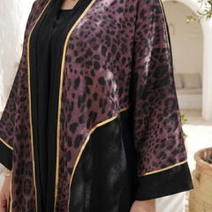 Leopard Print Linen Cardigan full view | عرض كامل لـكارديجان كتان بطبعة ليوبارد – view 6 | لقطة 6