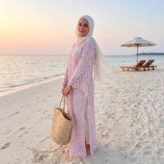 Premium Crochet Lace Tunic - Elegant Summer Modest