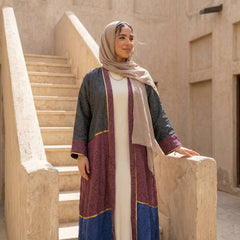 Multi-Tone Printed Linen Cardigan full view | عرض كامل لـكارديجان كتان مطبوع متعدد الألوان – view 5 | لقطة 5