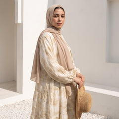 Tie-Dye Crinkle Linen Dress full view | عرض كامل لـفستان كتان مجعد تاي داي – view 6 | لقطة 6