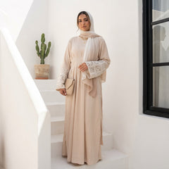 Crinkle Linen Dress full view | عرض كامل لـفستان كتان مجعد – view 4 | لقطة 4