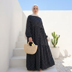 Polka Dot Dress full view | عرض كامل لـفستان منقط – view 1 | لقطة 1