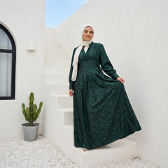 Satin Wrap Dress full view | عرض كامل لـفستان ساتان لف – view 1 | لقطة 1