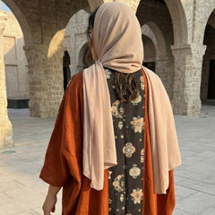 Printed Linen Cardigan full view | عرض كامل لـكارديجان كتان مطبوع – view 5 | لقطة 5