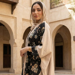 Printed Linen Cardigan full view | عرض كامل لـكارديجان كتان مطبوع – view 9 | لقطة 9