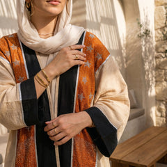 Linen Cardigan – Neutral Colors full view | عرض كامل لـكارديجان كتان بألوان هادئة – view 7 | لقطة 7