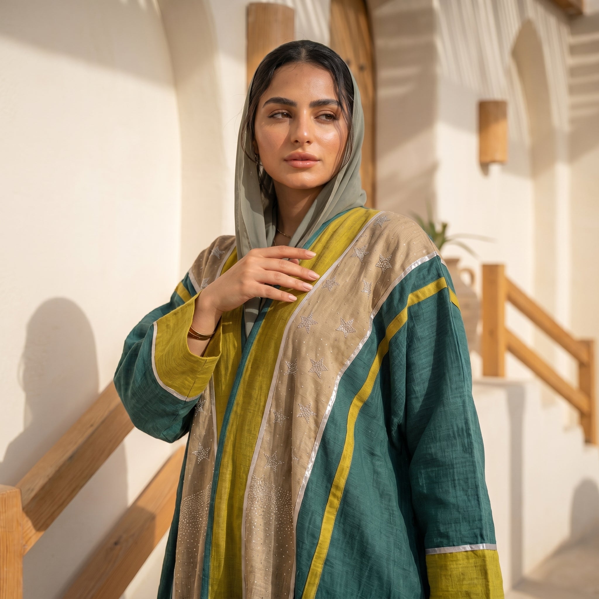 Linen Cardigan – Neutral Colors full view | عرض كامل لـكارديجان كتان بألوان هادئة – view 8 | لقطة 8