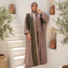 Zigzag Linen Cardigan full view | عرض كامل لـكارديجان كتان زيجزاج – view 1 | لقطة 1