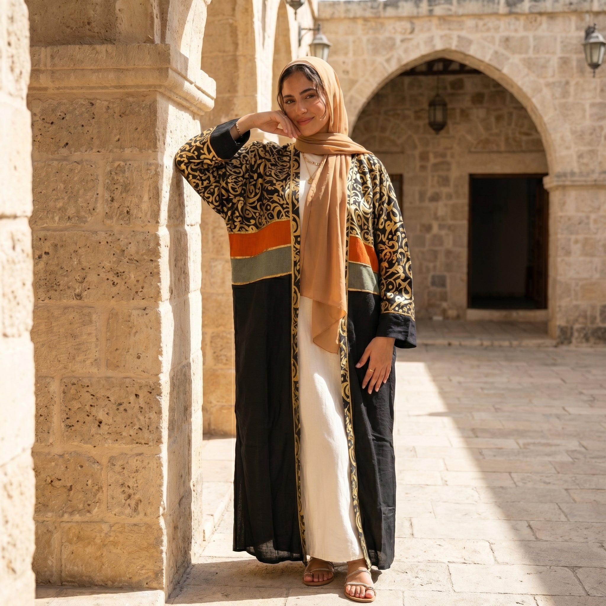 Laser Print Cardigan full view | عرض كامل لـكارديجان بطباعة ليزر – view 2 | لقطة 2