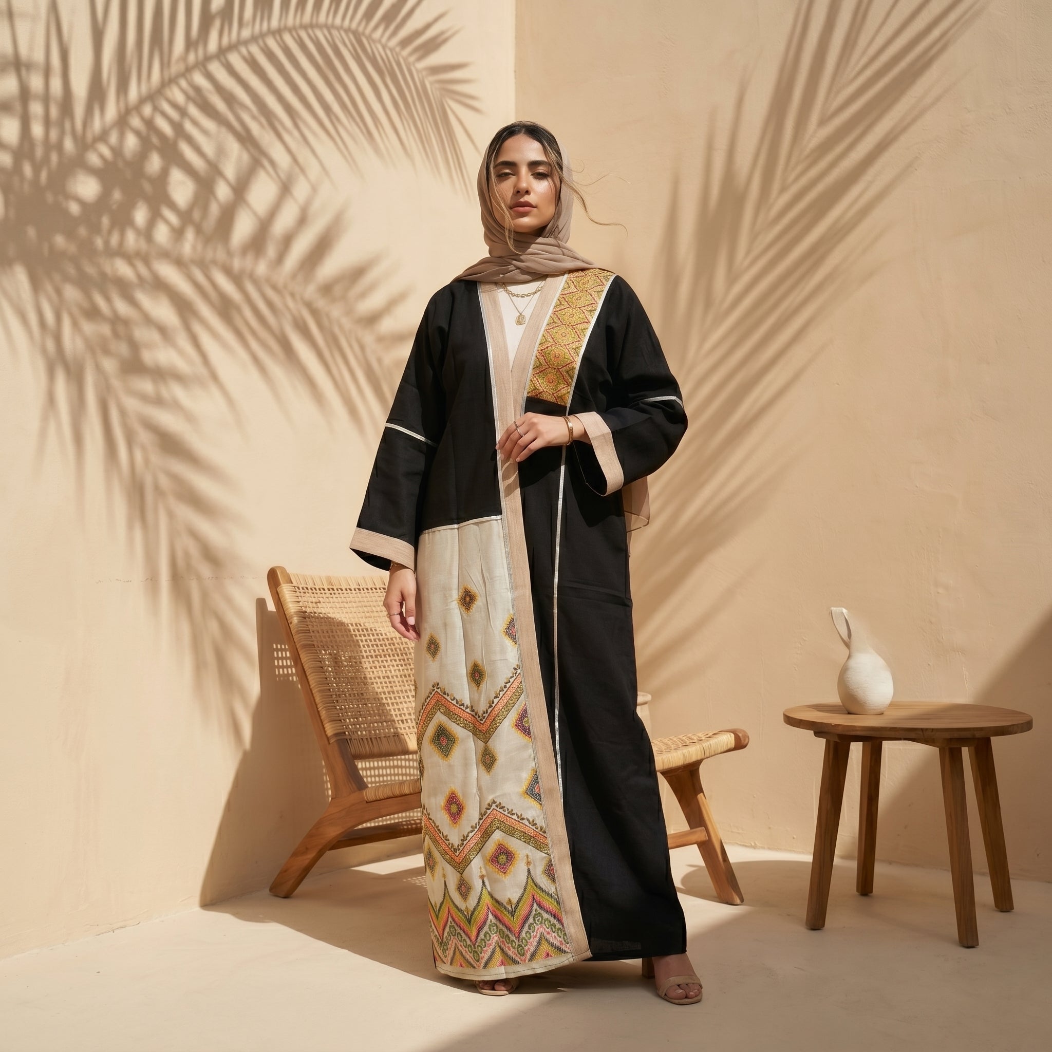 Linen Cardigan – Bright Colors full view | عرض كامل لـكارديجان كتان بألوان زاهية – view 6 | لقطة 6