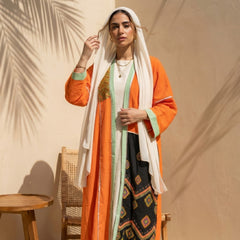 Linen Cardigan – Bright Colors full view | عرض كامل لـكارديجان كتان بألوان زاهية – view 2 | لقطة 2