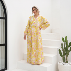 Printed Cotton Vibran Dress full view | عرض كامل لـفستان قطن فيبران مطبوع – view 1 | لقطة 1