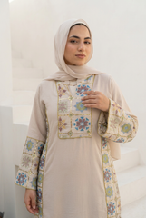 CY Embroidered Abaya full view | عرض كامل لـعباية CY مطرزة – view 4 | لقطة 4